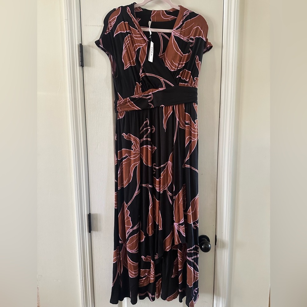 Soma Black and Brown Dress